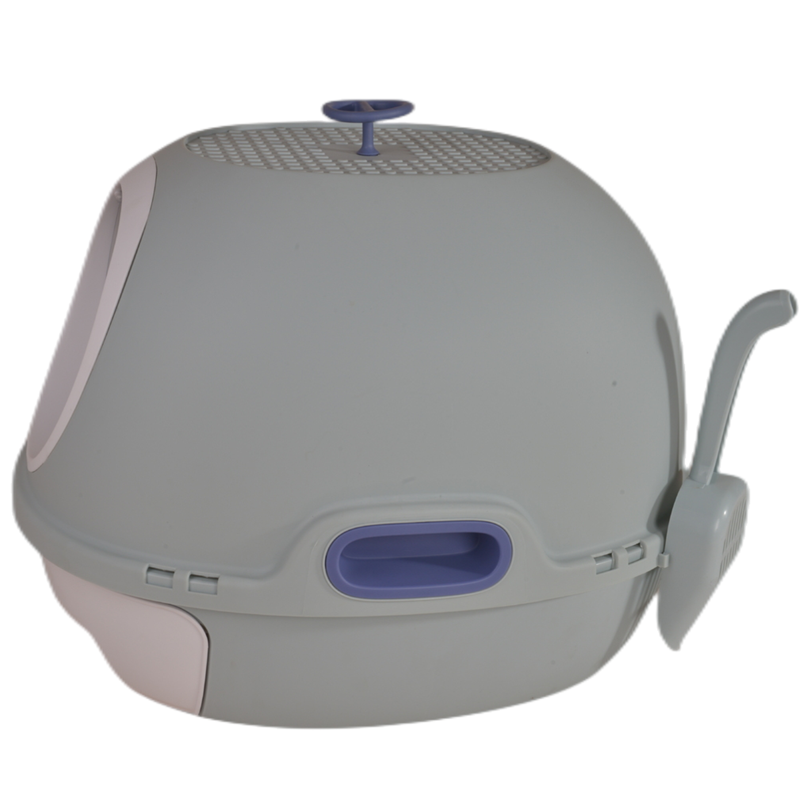 YES4PETS Hooded Cat Toilet Litter Box Tray House With Drawer and Scoop Blue - Pet Care > Cat Supplies