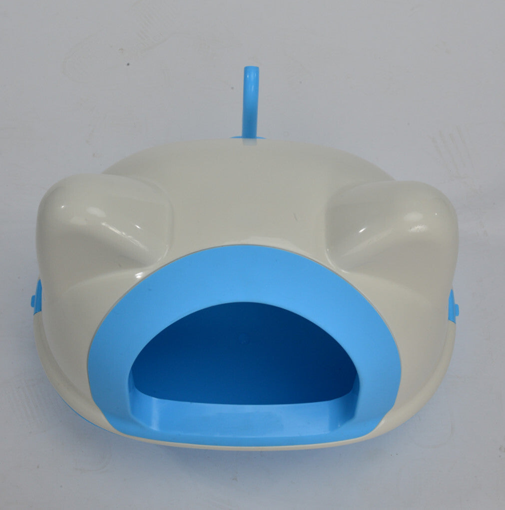 YES4PETS Large Hooded Cat Toilet Litter Box Tray House With Scoop Blue - Pet Care > Cat Supplies