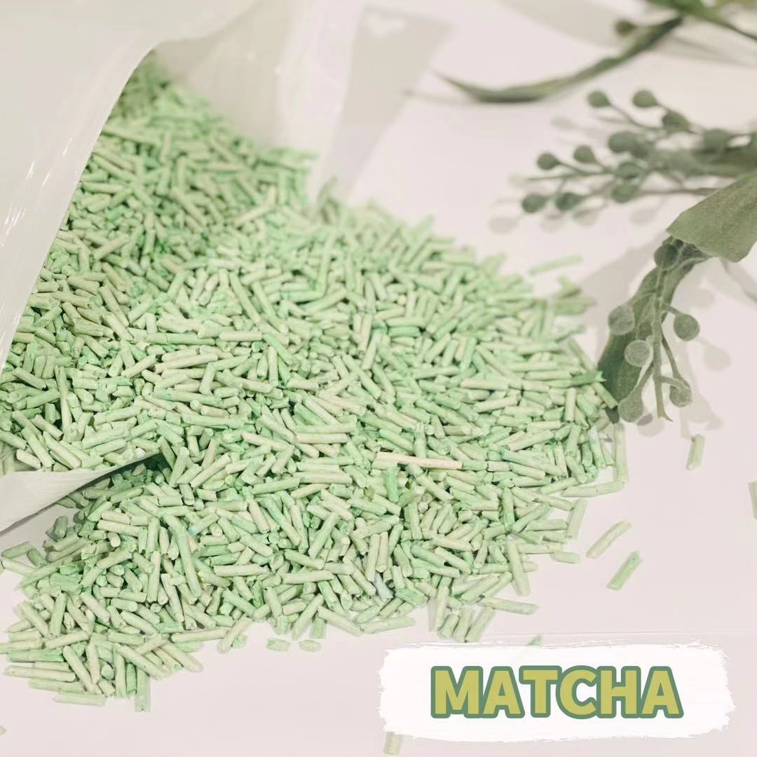 YES4PETS Matcha 16KG Biodegradable Flushable Clumping Cat Tofu Eco Litter - Pet Care > Cat Supplies