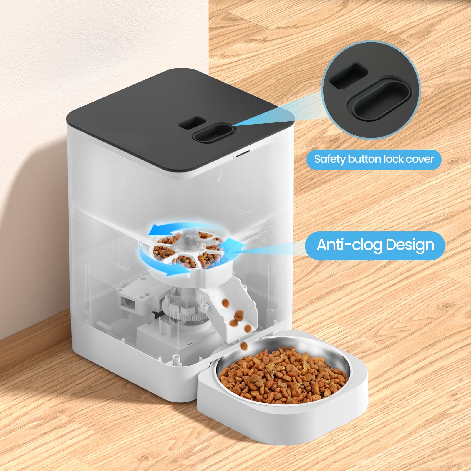 YES4PETS 6L Automatic Digital Pet Dog Cat Feeder Food Bowl Dispenser - Pet Care > Dog Supplies