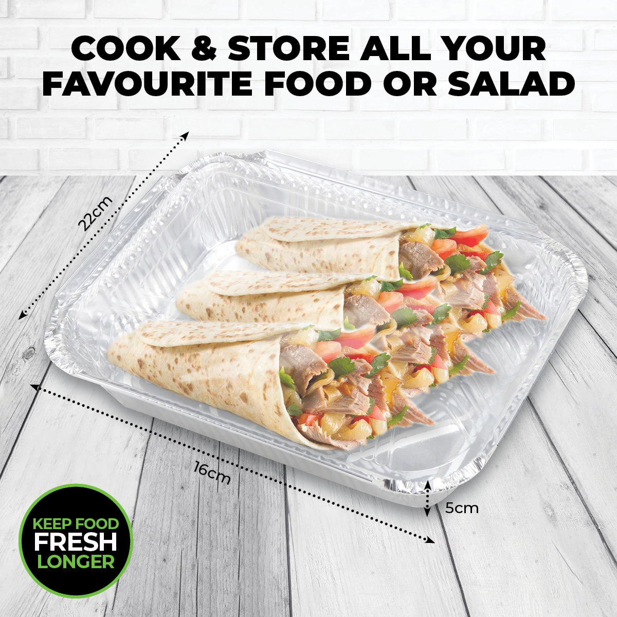 Home Master 72PCE Foil Trays Transparent Lids Heavy Duty Premium Quality 22cm - Occasions > Disposable Tableware