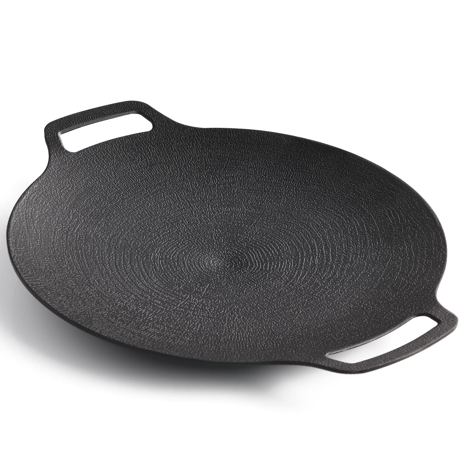 Korean Grill Pan Nonstick 6 Layer 40cm Round BBQ Griddle Indoor or Outdoor Cooking - Home & Garden > BBQ