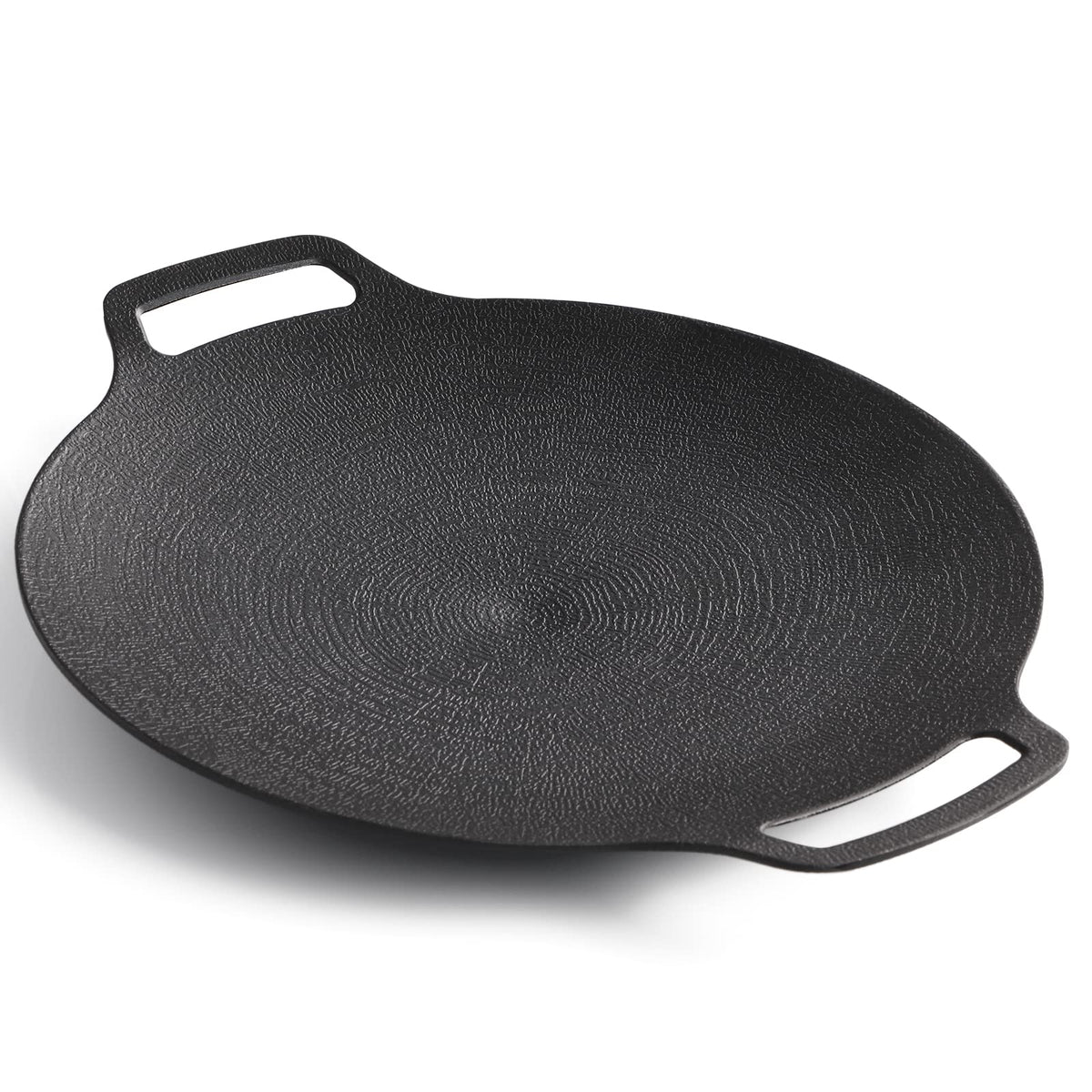 Korean Grill Pan Nonstick 6 Layer 40cm Round BBQ Griddle Indoor or Outdoor Cooking - Home & Garden > BBQ