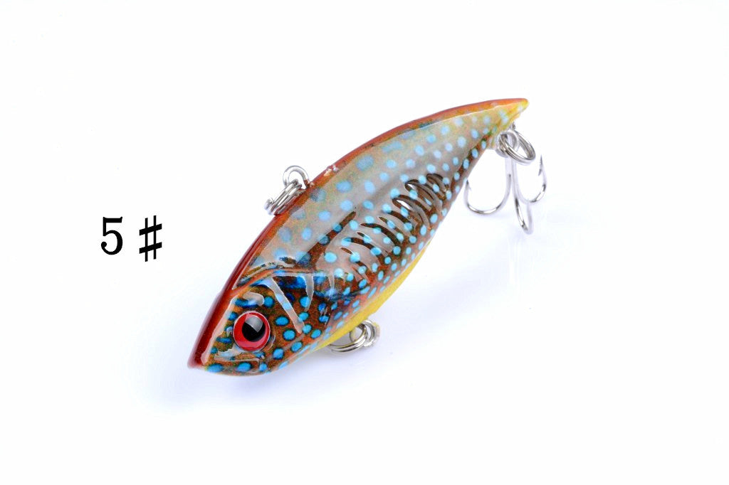 6x 6.5cm Vib Bait Fishing Lure Lures Hook Tackle Saltwater - Outdoor > Fishing