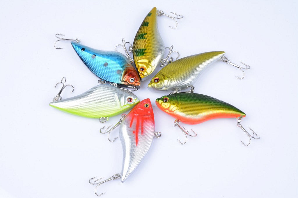 6x 7cm Vib Bait Fishing Lure Lures Hook Tackle Saltwater - Outdoor > Fishing