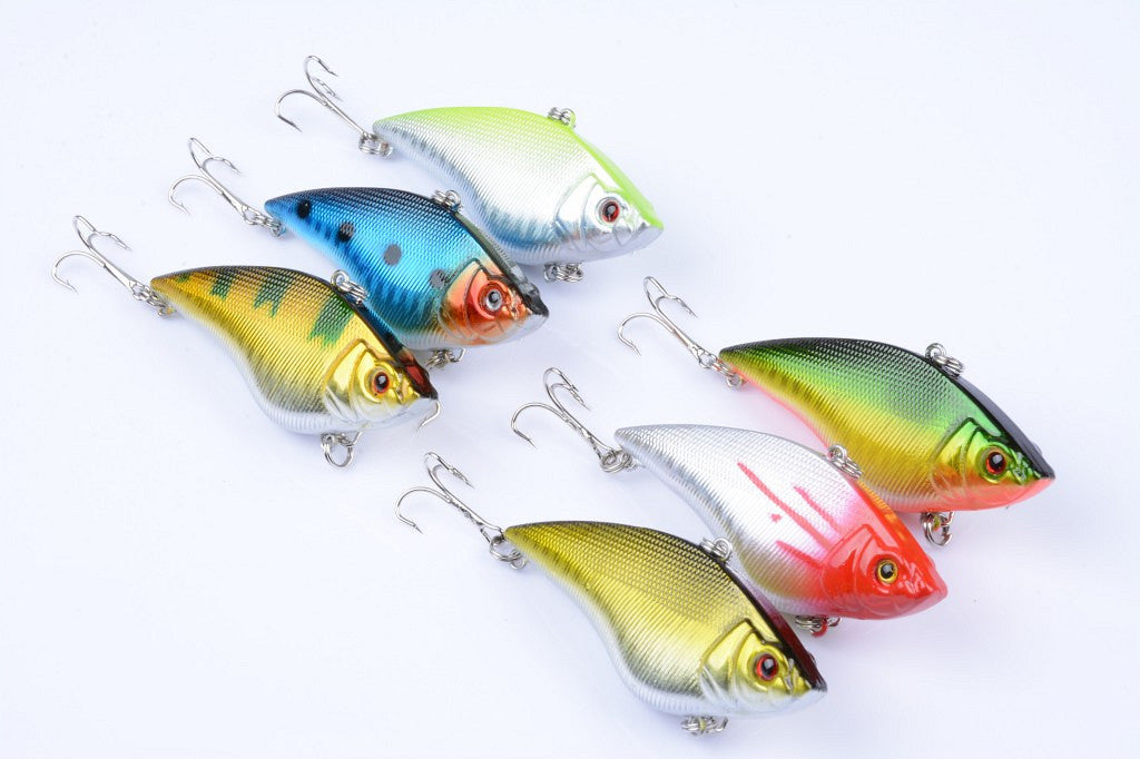 6x 7cm Vib Bait Fishing Lure Lures Hook Tackle Saltwater - Outdoor > Fishing