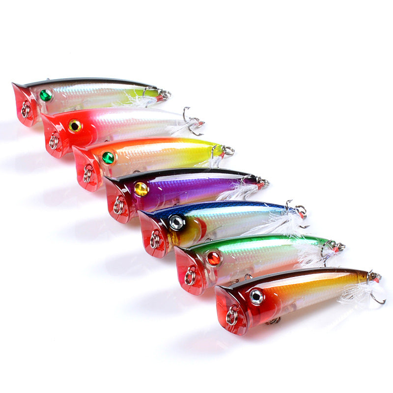 7x Popper Minnow 7.8cm Fishing Lure Lures Surface Tackle Fresh Saltwater - Outdoor > Fishing