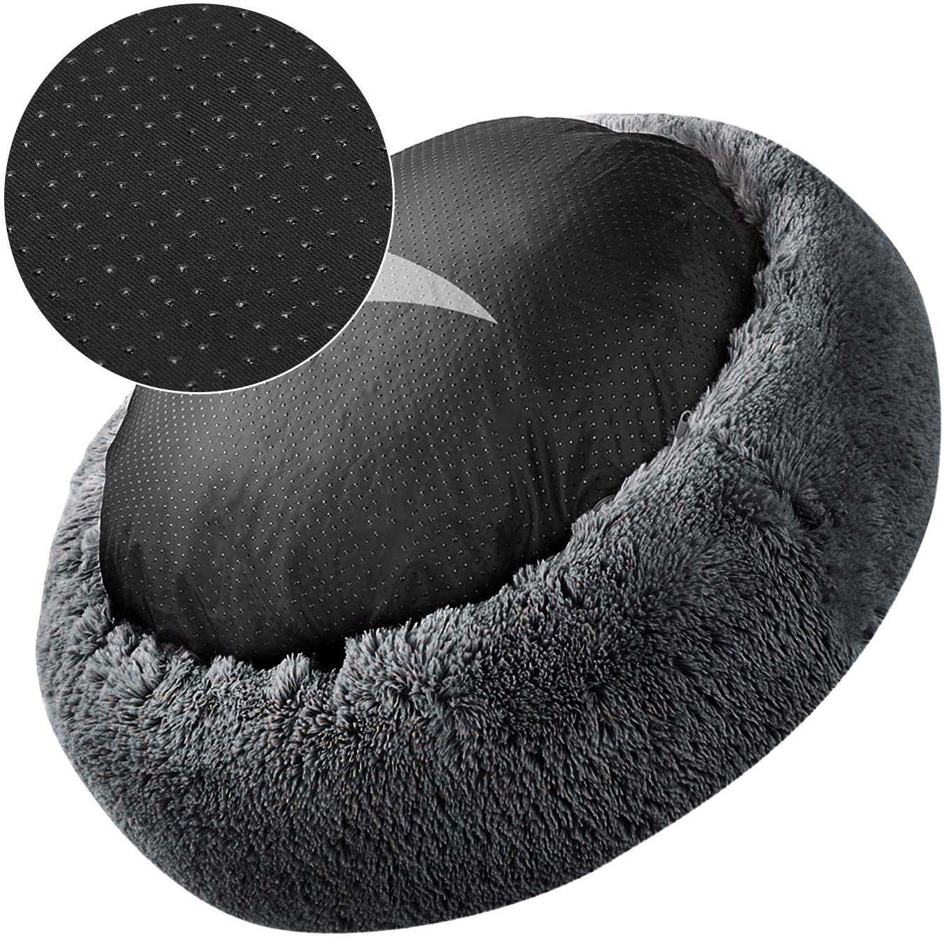 Soft Dog Bed Round Washable Plush Pet Kennel Cat Bed Mat Sofa Large 70cm - Pet Care > Dog Supplies