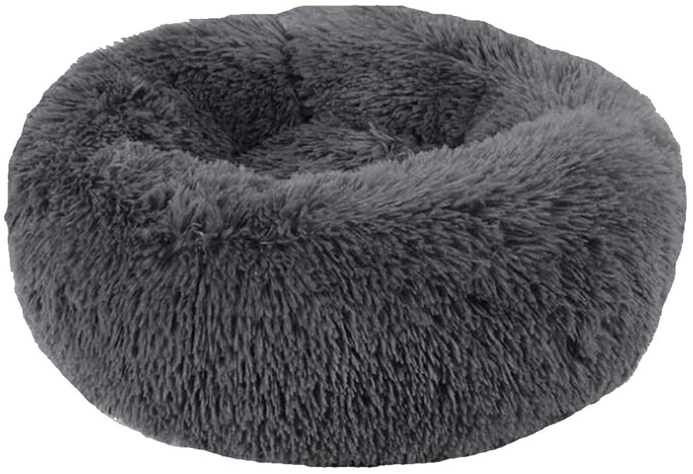 Soft Dog Bed Round Washable Plush Pet Kennel Cat Bed Mat Sofa Large 70cm - Pet Care > Dog Supplies