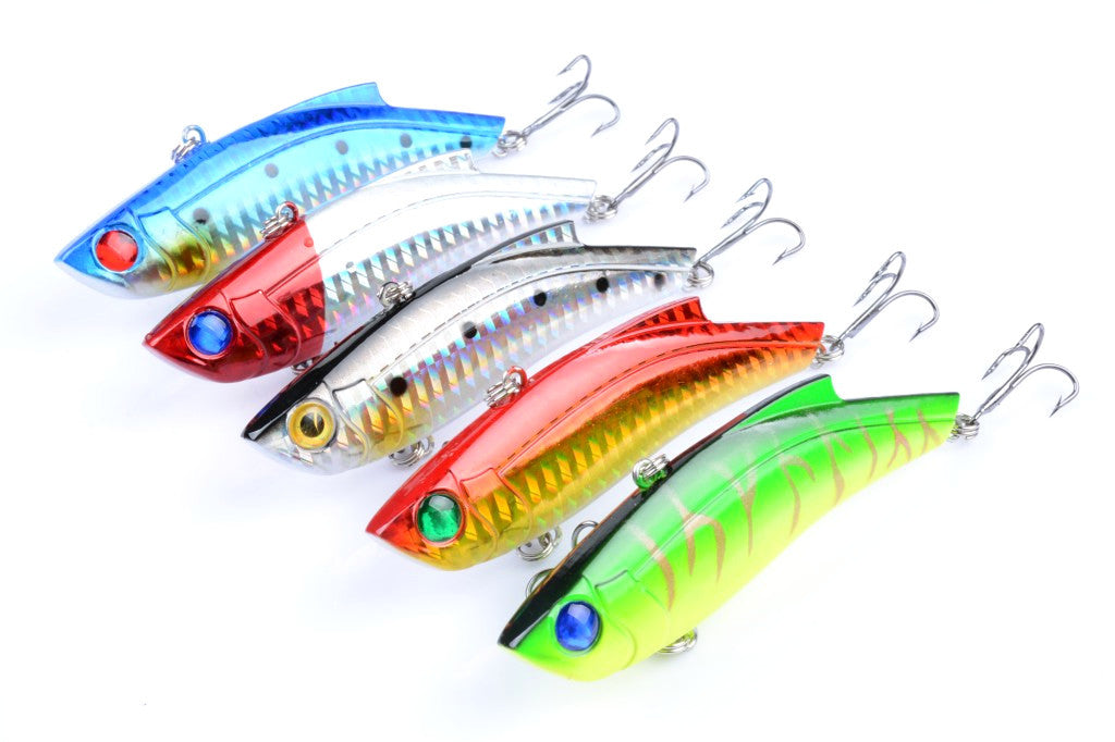 5x 9cm Vib Bait Fishing Lure Lures Hook Tackle Saltwater - Outdoor > Fishing