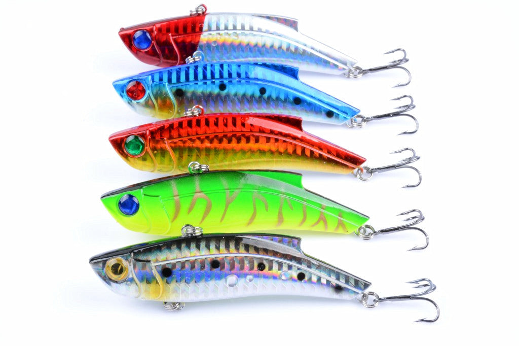 5x 9cm Vib Bait Fishing Lure Lures Hook Tackle Saltwater - Outdoor > Fishing