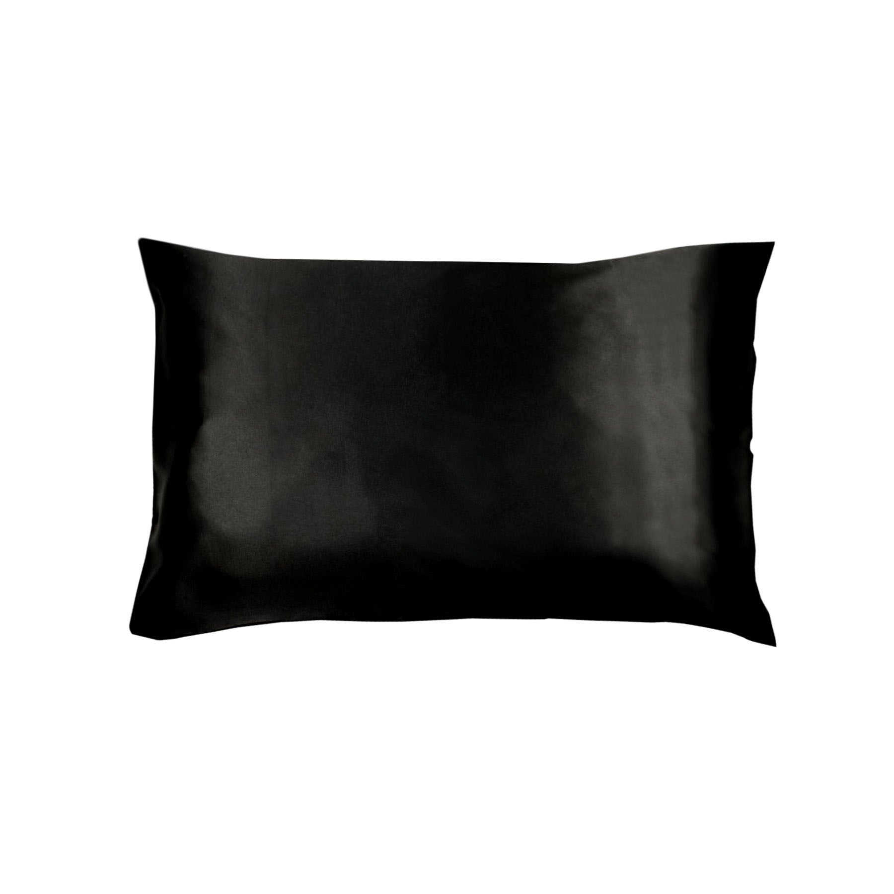 Invitation Satin Standard Pillowcase Nior Black - Home & Garden > Bedding