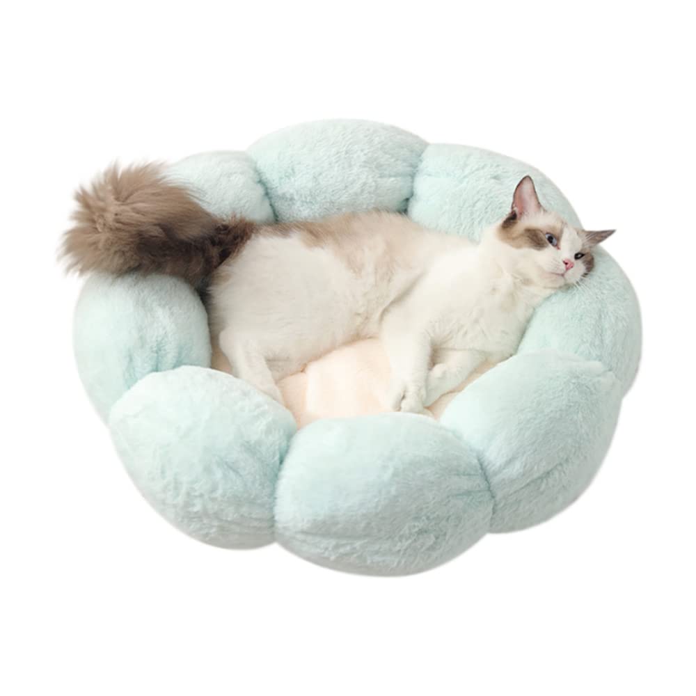 LIFEBEA Anti Skid Cute Cat Bed for Cats and Small Dogs-Light Green-L - Pet Care > Cat Supplies