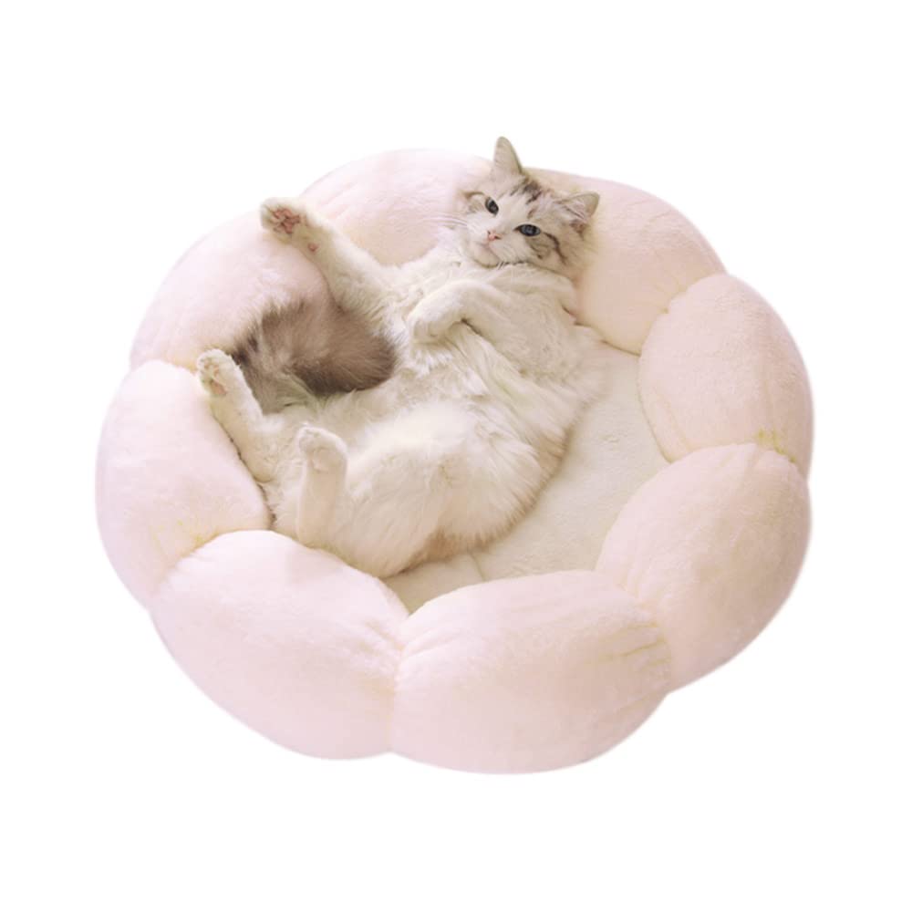 LIFEBEA Anti Skid Cute Cat Bed for Cats and Small Dogs-Light Pink-L - Pet Care > Cat Supplies