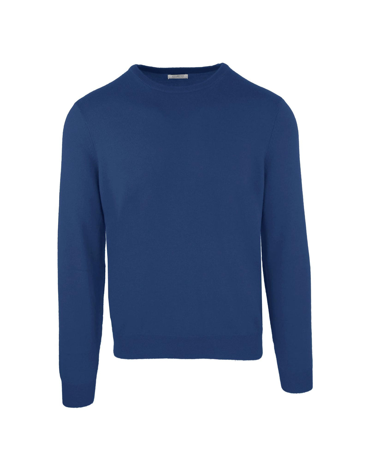 Malo Blue Round Neck Wool and Cashmere Sweater M Men - Men's Fashion > Knitwear & Sweaters