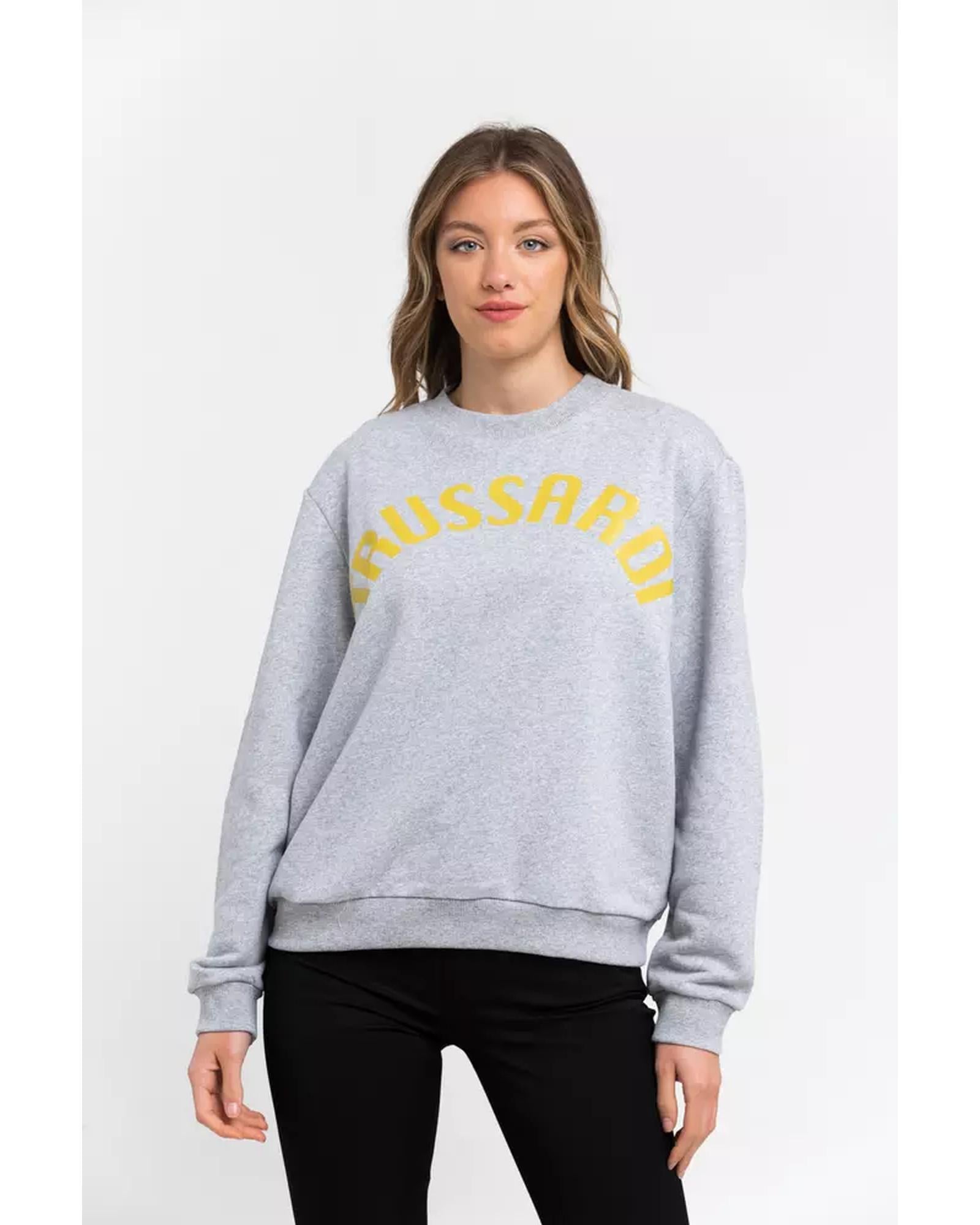 Oversized Maxi Lettering Sweatshirt with Dropped-shoulder Sleeves S Women - Women's Fashion > Knitwear & Sweaters