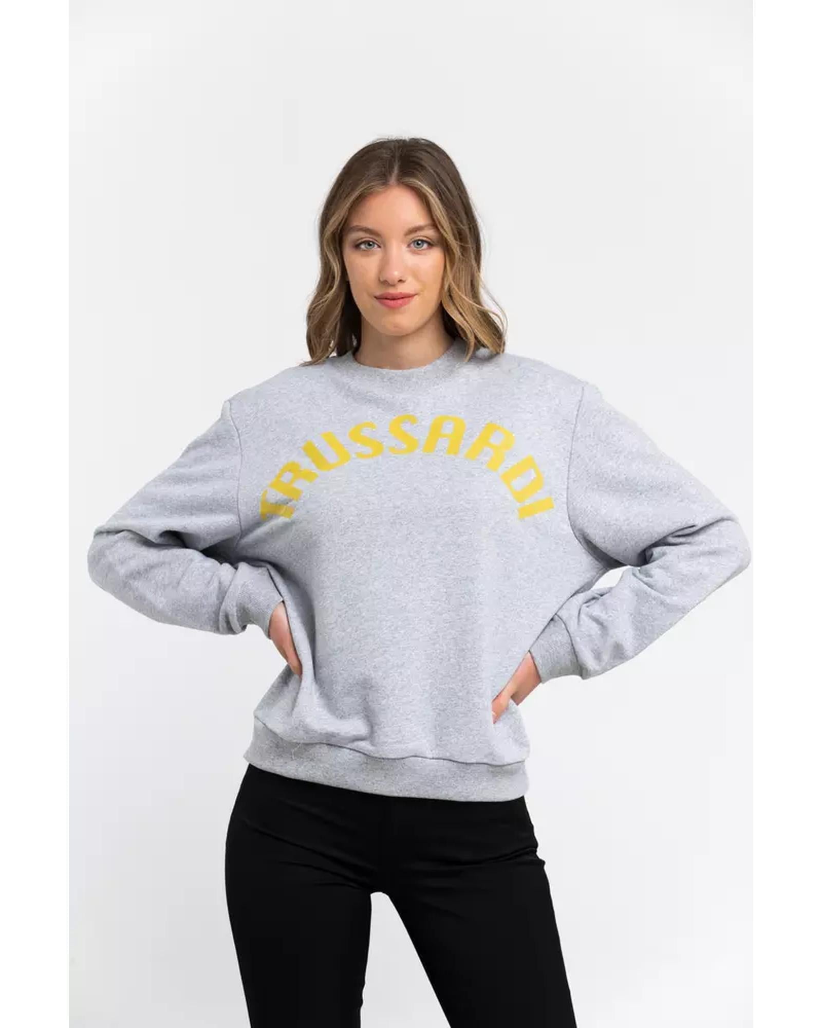 Oversized Maxi Lettering Sweatshirt with Dropped-shoulder Sleeves S Women - Women's Fashion > Knitwear & Sweaters