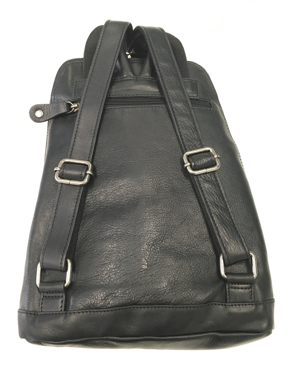 Milleni Genuine Italian Leather Soft Nappa Leather Backpack Travel Bag - Black - Women's Fashion > Handbags