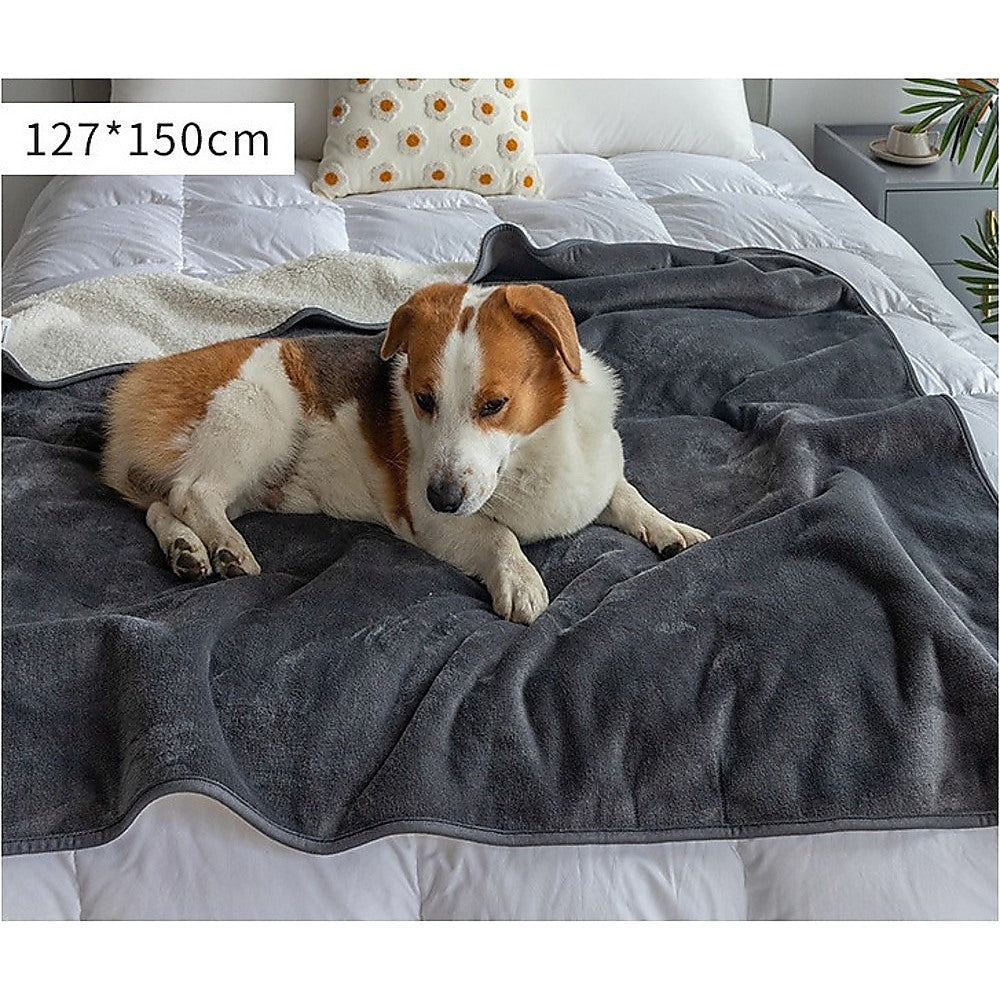 Premium Waterproof Reversible Pet Dog Blanket Bed Protects Couch Bed from Spills - Pet Care > Cleaning & Maintenance