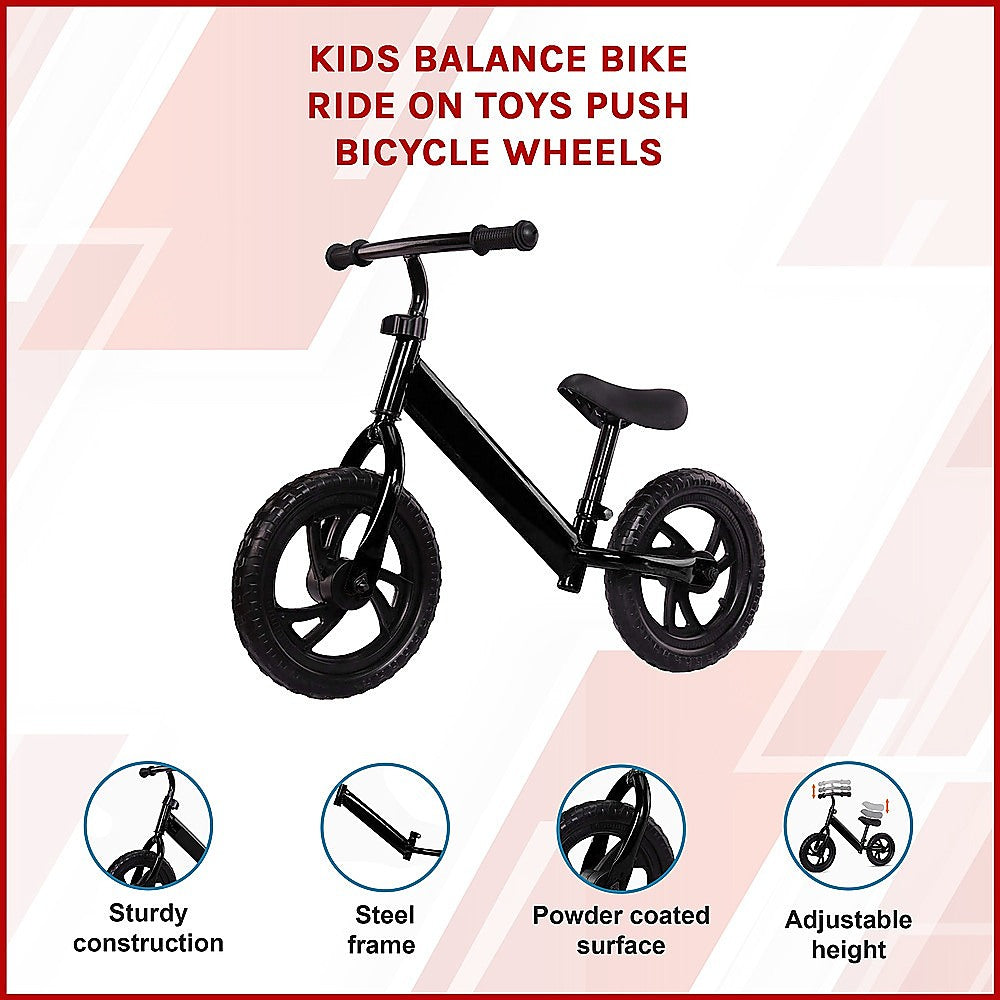 Kids Balance Bike Ride On Toys Push Bicycle Wheels - Baby & Kids > Ride on Cars, Go-karts & Bikes