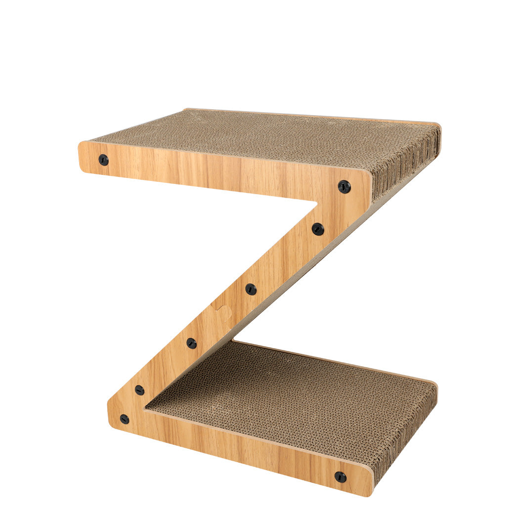 Cat Scratcher Scratching Board Corrugated Cardboard Scratch Bed Toy Pad Mat - Pet Supplies