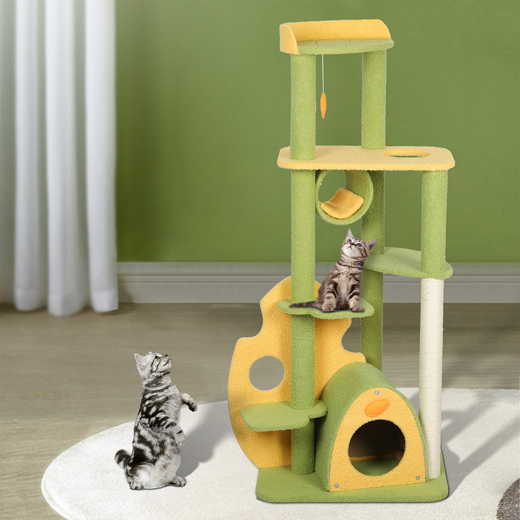 Cat Tree Kitten Furniture Condo Scratching Post Scratcher Multi-Level - Pet Supplies